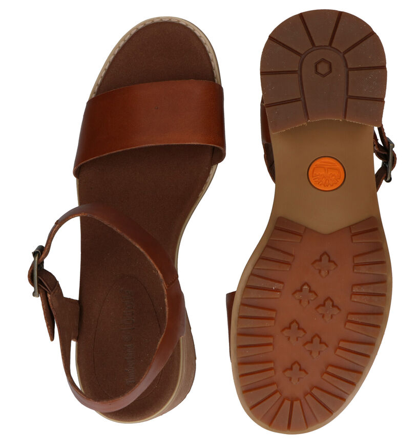 Timberland Laguna Shore Sandales en Cognac en cuir (286131)