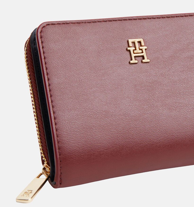 Tommy Hilfiger Icon Med Flap Bordeaux Portemonnee voor dames (379516)