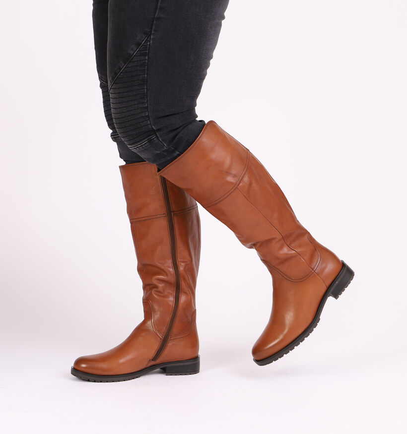 Gabor OptiFit Bottes en Cognac pour femmes (297251) - pour semelles orthopédiques