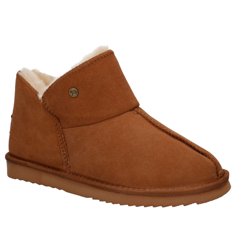 Warmbat Willow Kaki Wollen Hoge pantoffels voor dames (330328)