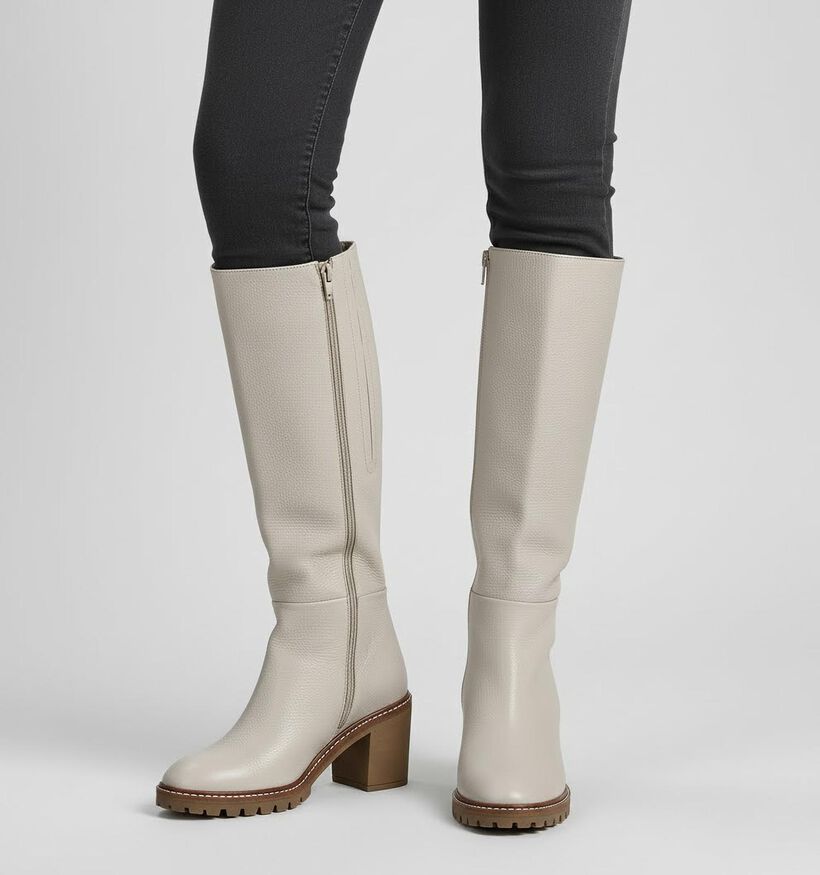 Softwaves Bottes hautes en Écru pour femmes (364913) - pour semelles orthopédiques