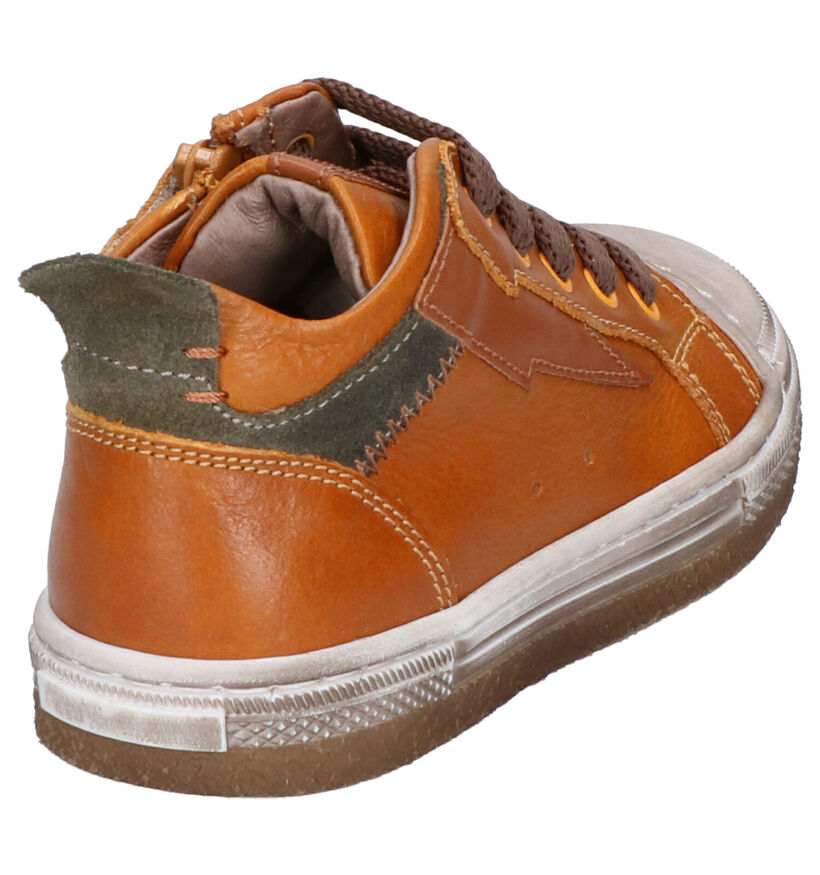 STONES and BONES Lino Chaussures hautes en Jaune en cuir (255448)
