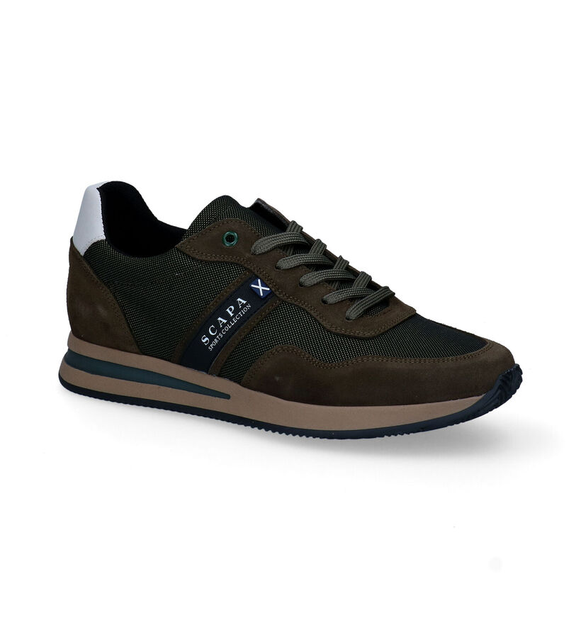 Scapa Chaussures à lacets en Vert kaki en nubuck (298195)