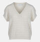 Vila Jeane Knit Pull en Ecru pour femmes (369472)