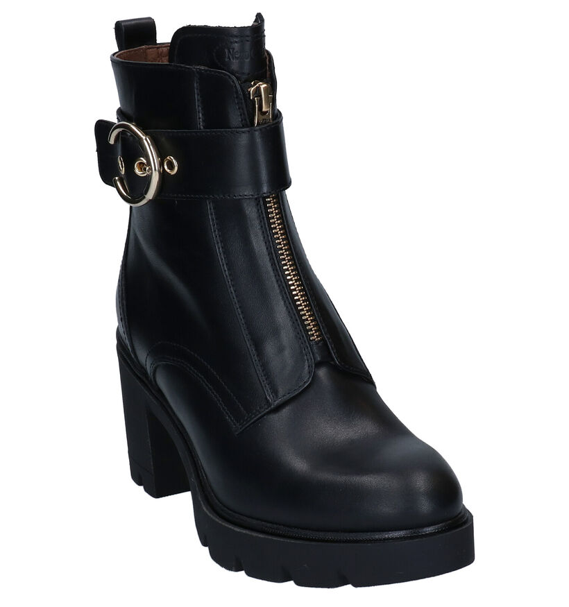 NeroGiardini Bottines à talons en Noir en cuir (296582)
