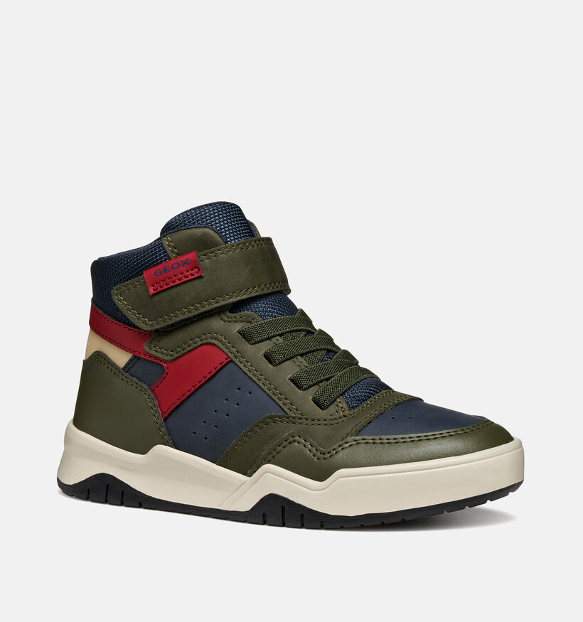 Geox Perth Chaussures hautes en Vert pour garçons (360361) - pour semelles orthopédiques