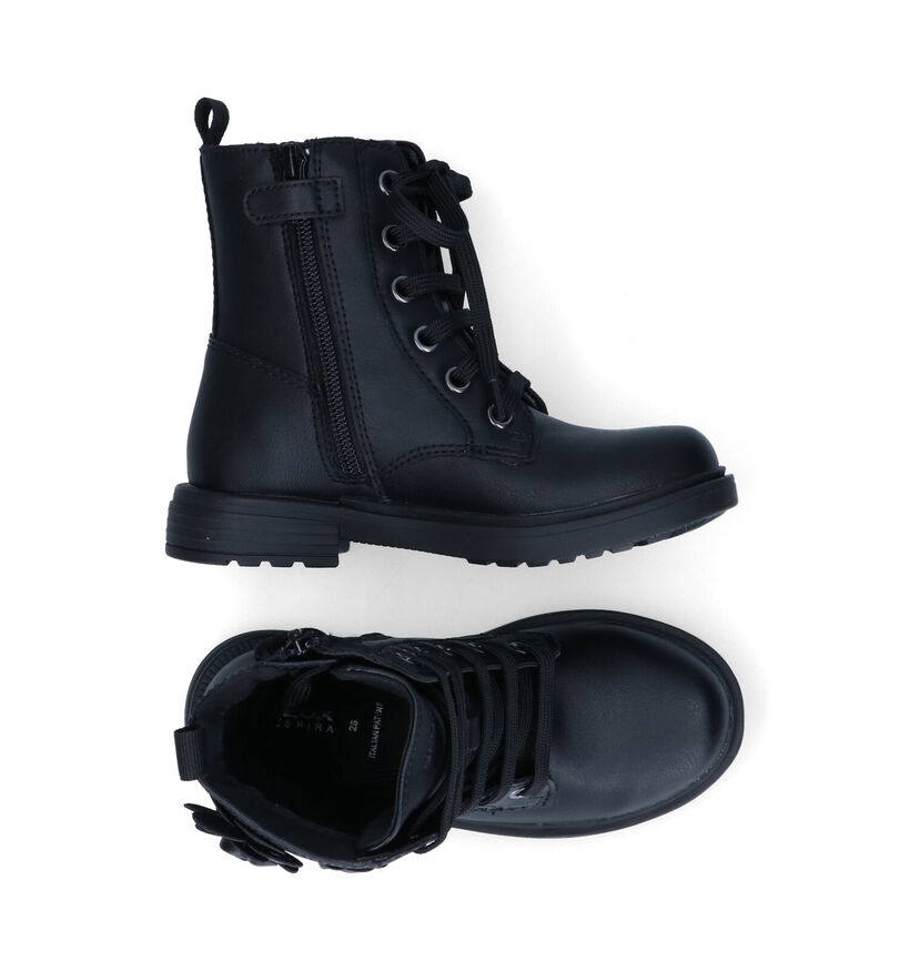 Geox Eclair Bottines en Noir en simili cuir (317645)