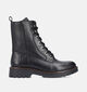 Rieker Boots &agrave; lacets en Noir pour femmes (347442)