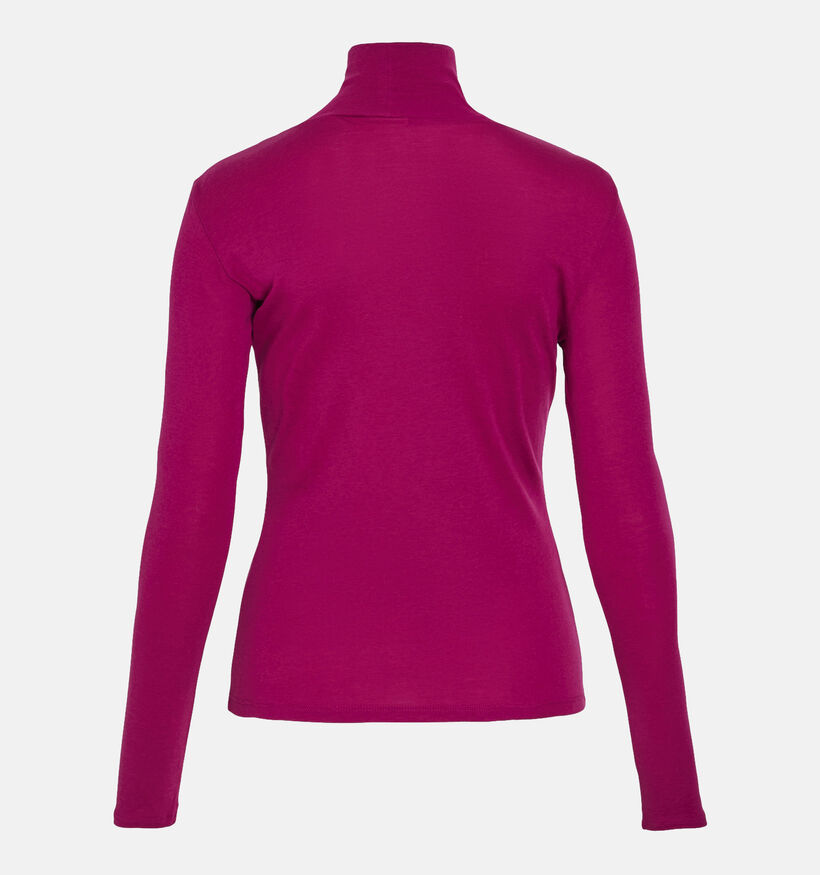 Vila Jolini T-shirt avec col roulé en Fuchsia pour femmes (349448)