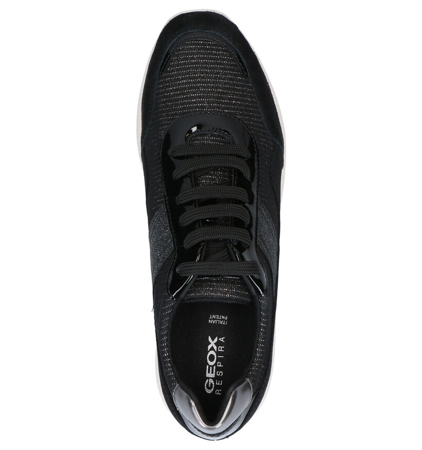 Geox Ophira Zwarte Veterschoenen in kunstleer (266854)