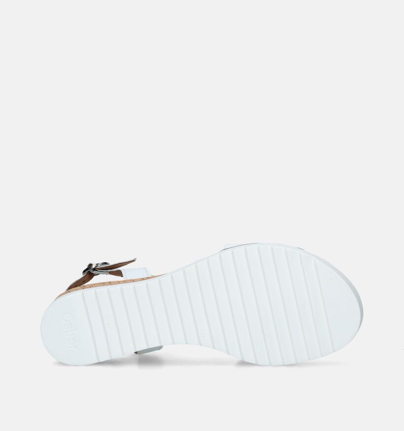 Gabor Sandales avec talon compensé en Blanc pour femmes (336126)