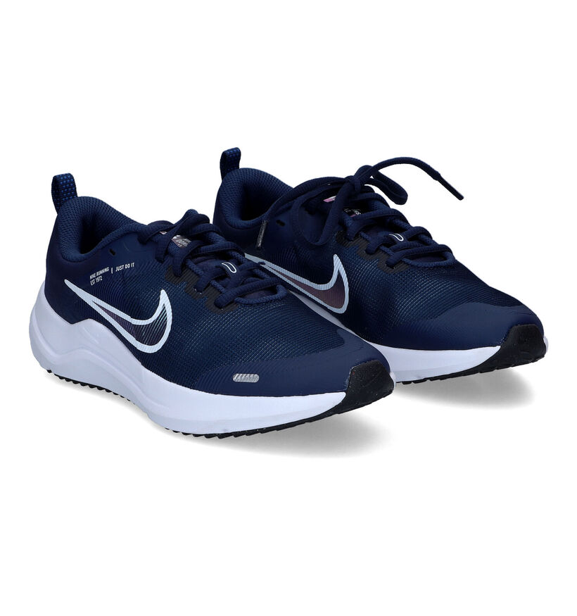 Nike Downshifter 12 Blauwe Sneakers in stof (316307)