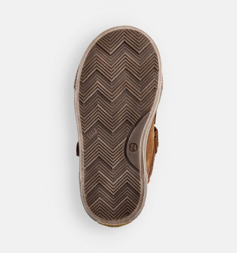 STONES and BONES Lock Chaussures hautes en Cognac pour garçons (362024) - pour semelles orthopédiques