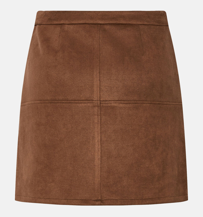 Pieces Rakel Brushed Bruine Korte Rok Pieces Rakel Brushed Bruine Korte Rok voor dames (365852)