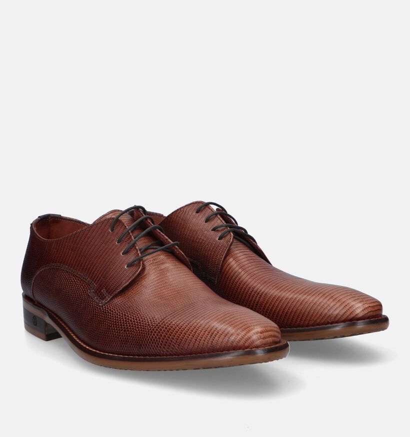 Ambiorix Jurassic Cognac Geklede Schoenen voor heren (331365) - geschikt voor steunzolen