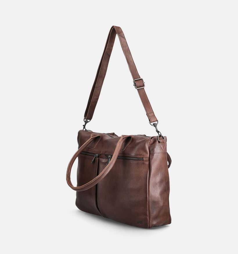 Bear Design Sac ordinateur en Marron pour femmes, hommes (382129)