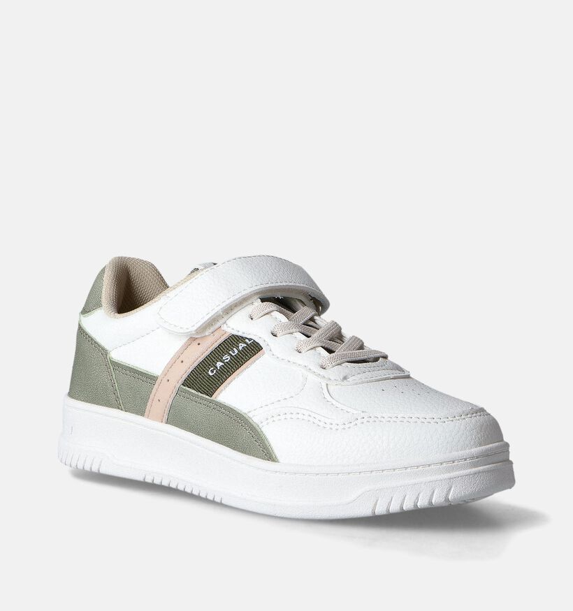 Milo & Mila Witte Schoenen met elastiek en velcro voor jongens (354457)