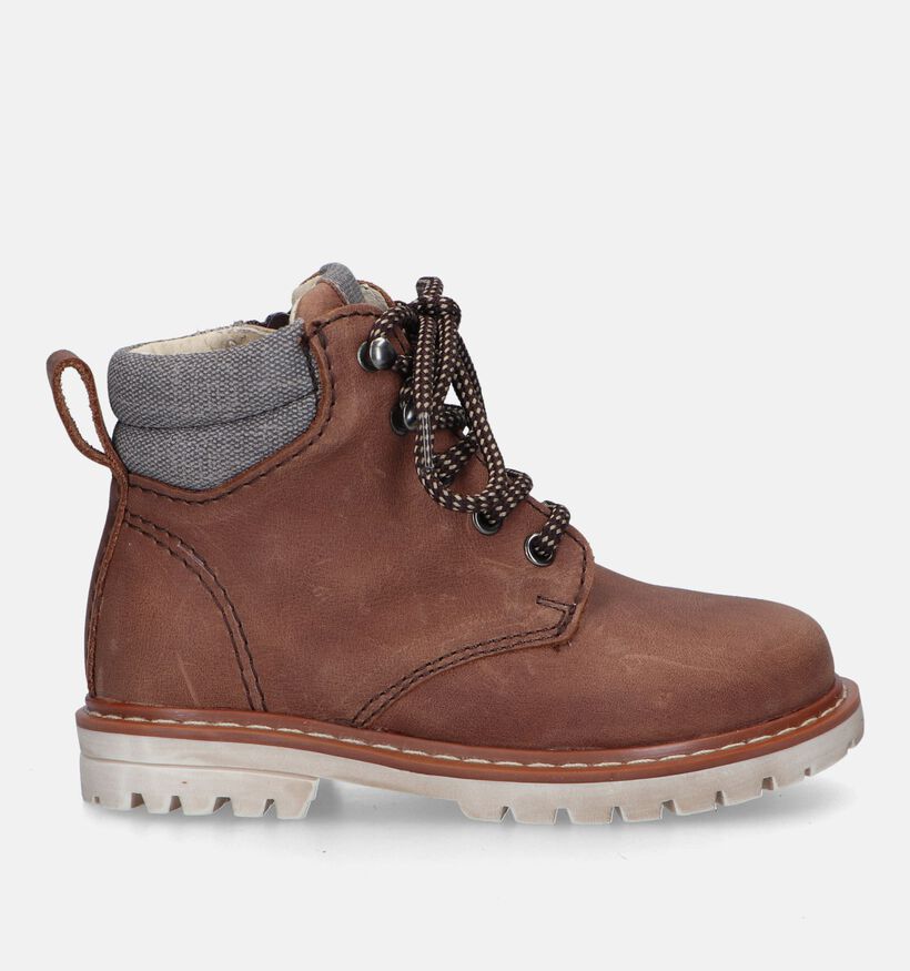 Milo & Mila Cognac Bottines voor jongens, meisjes (332064)