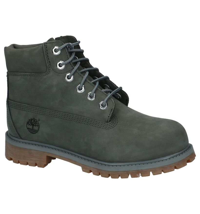 Timberland 6 Inch Premium Waterproof Grijze Boots in nubuck (222375)