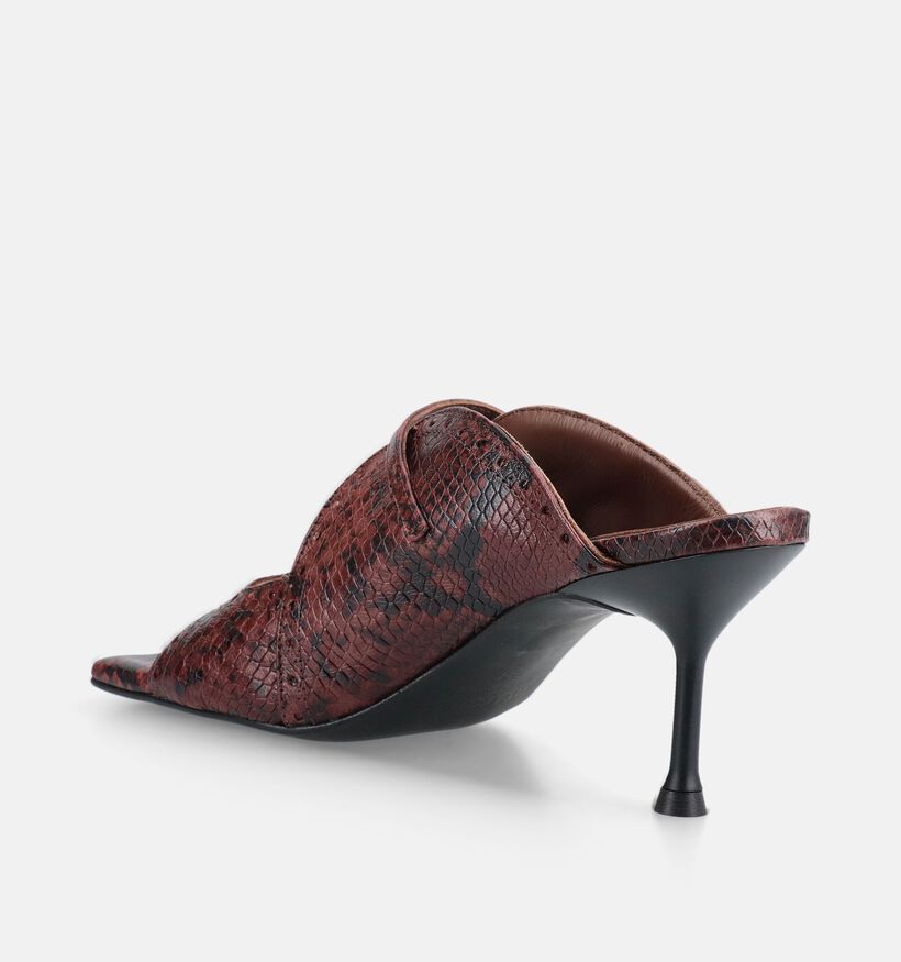 March23 Raven Nu-pieds en Brun fonc&eacute; pour femmes (381036)