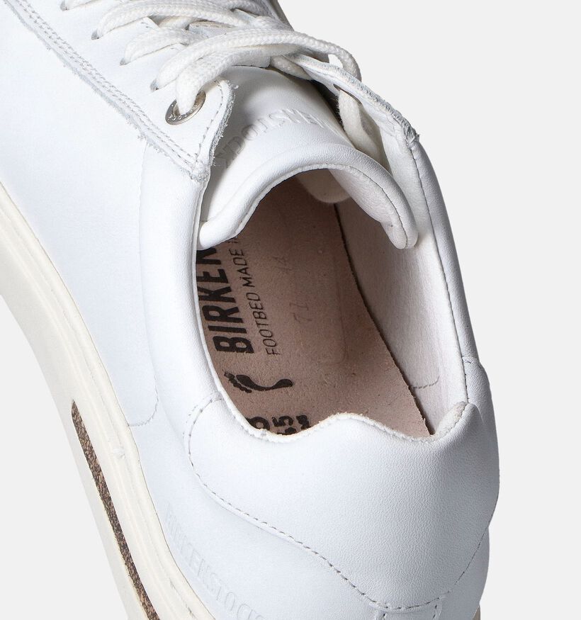 Birkenstock Bent Low Natural Leather Witte Veterschoenen voor dames (350854)