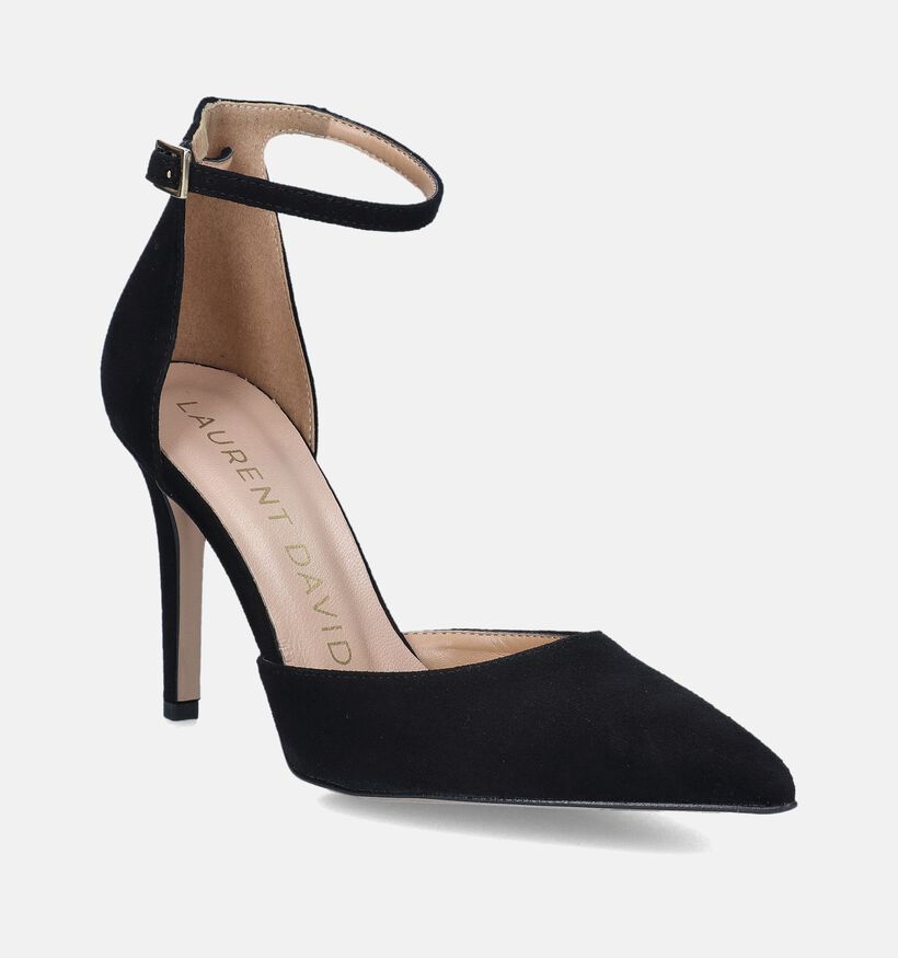 Laurent David Zwarte Pumps met gespje voor dames (358616)