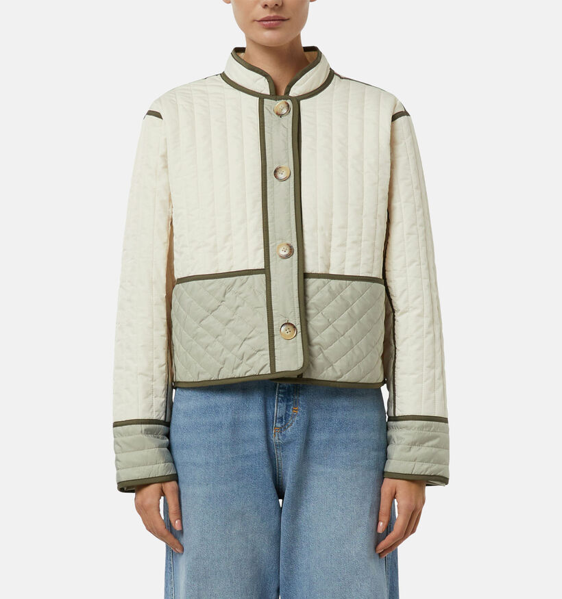 comma Manteau en Beige/Vert pour femmes (372209)