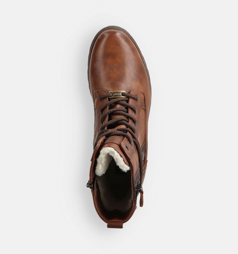 Mustang Bruine Veterboots voor dames (363706)