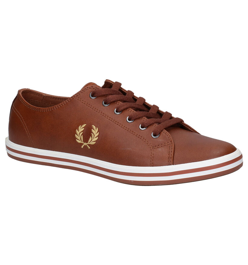 Fred Perry Baskets basses en Bleu foncé en cuir (285351)