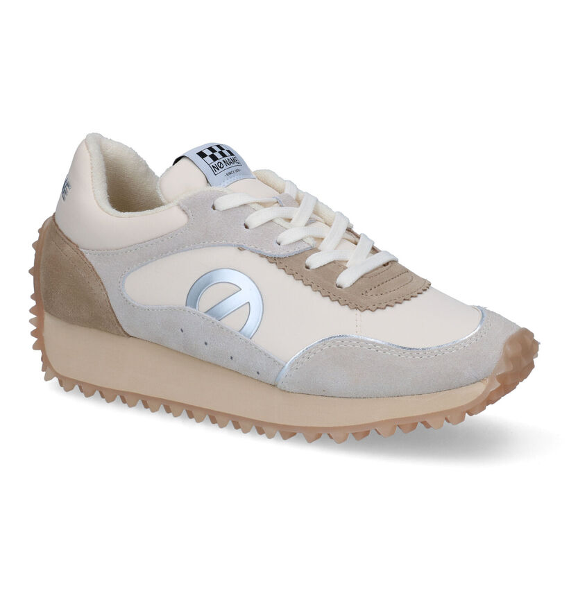 baskets et sneakers femme No name punky jogger beige