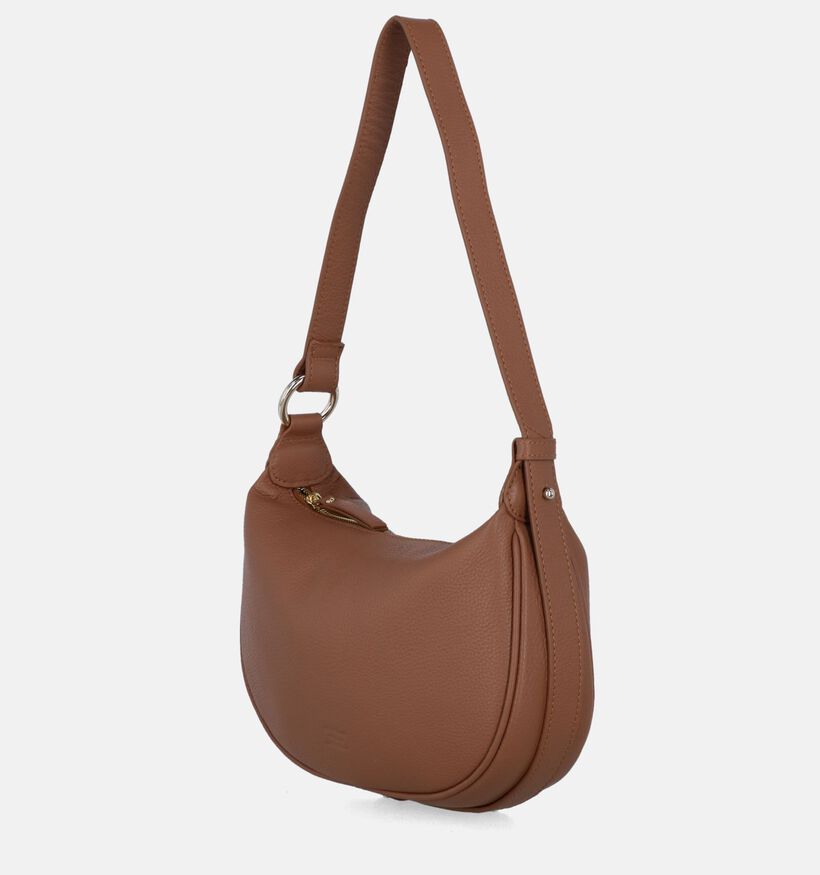 Crinkles Bruine Schoudertas voor dames (358521)