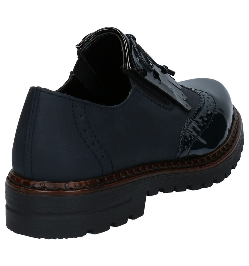 Rieker Chaussures Slip-on en Bleu en simili cuir (285247)