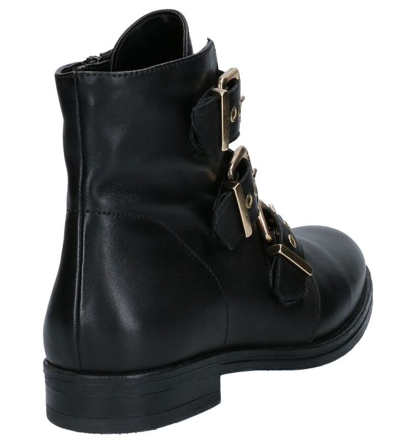 Hampton Bays 2 DAY Zwarte Boots in leer (253809)