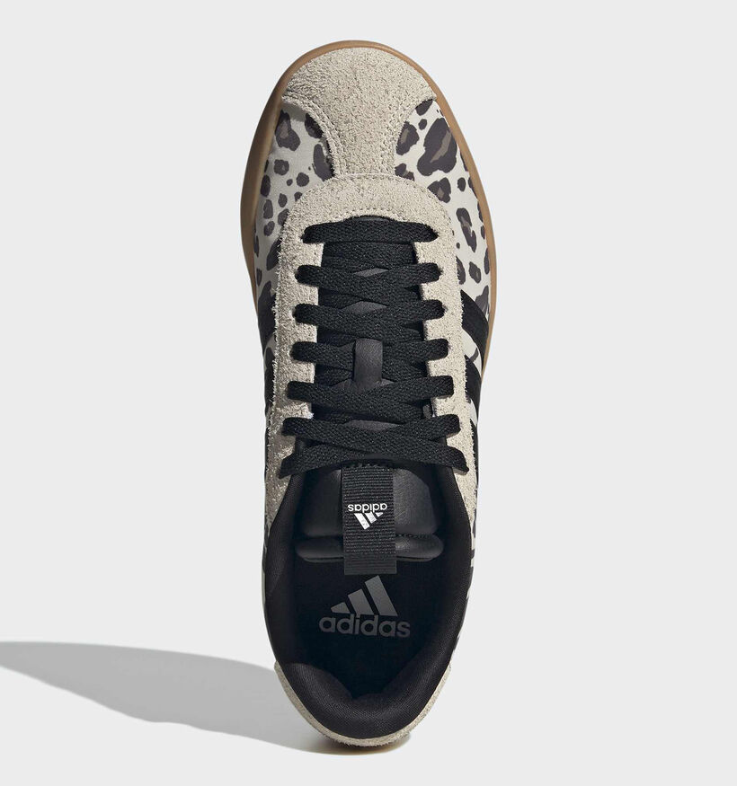adidas VL Court 3.0 Beige/Zwarte Sneakers voor dames (380336)