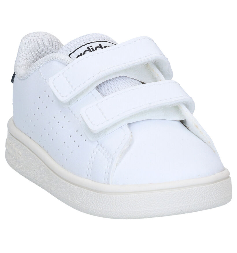 adidas Advantage I Witte Babysneakers in kunstleer (284598)