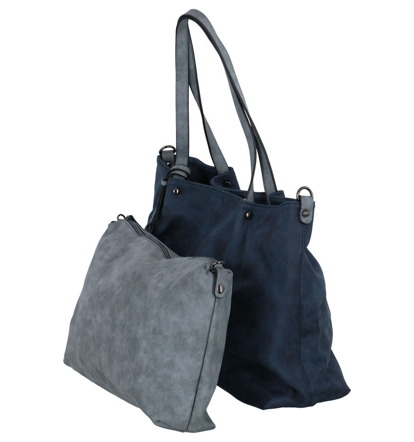 Emily & Noah Donkergrijze Bag in Bag Shopper in kunstleer (260911)