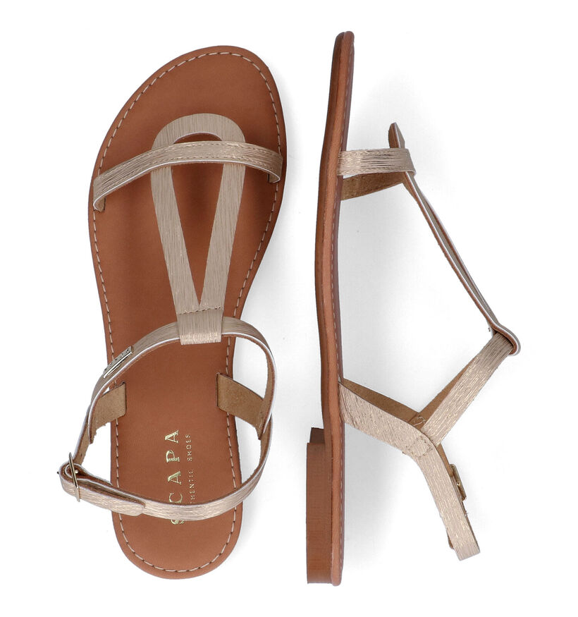Scapa Gouden Sandalen in kunstleer (307062)