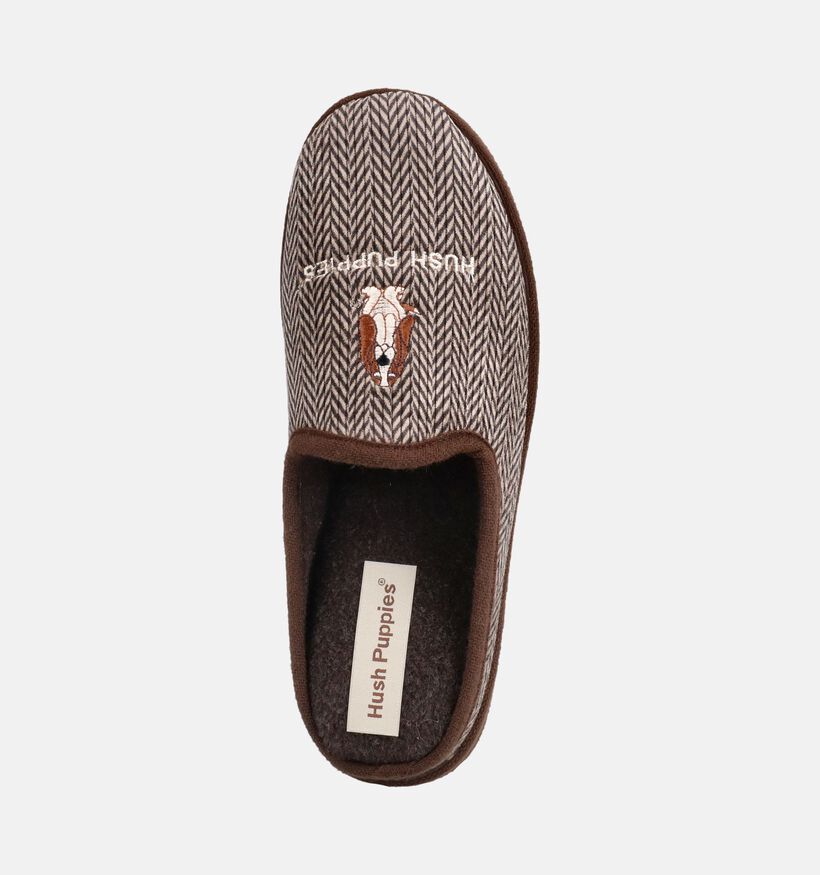 Hush Puppies Dix Zeus Bruine Instappantoffels voor heren (378504)