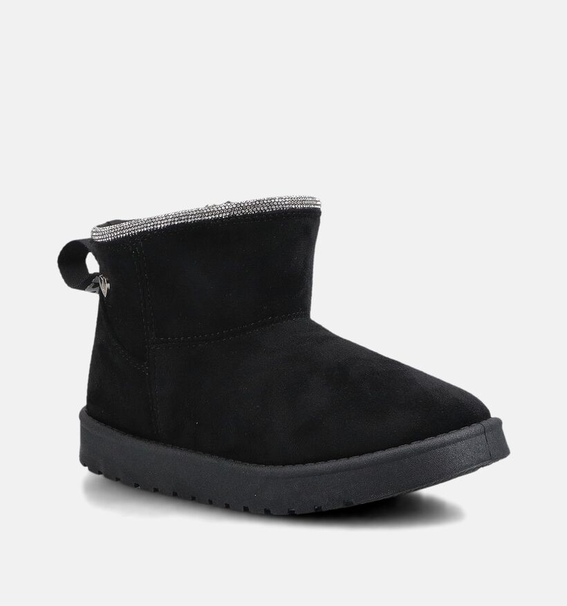 Asso Bottes courtes en Noir pour filles (379041) - pour semelles orthop&eacute;diques