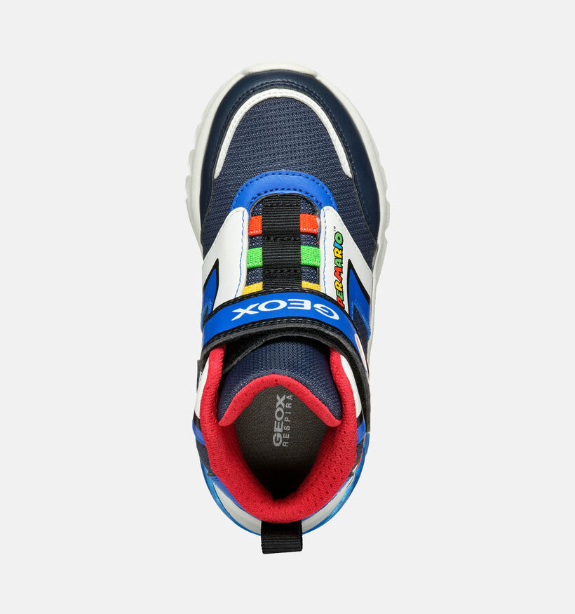 Geox Ciberdron Mario Chaussures hautes en Bleu pour garçons (345933) - pour semelles orthopédiques