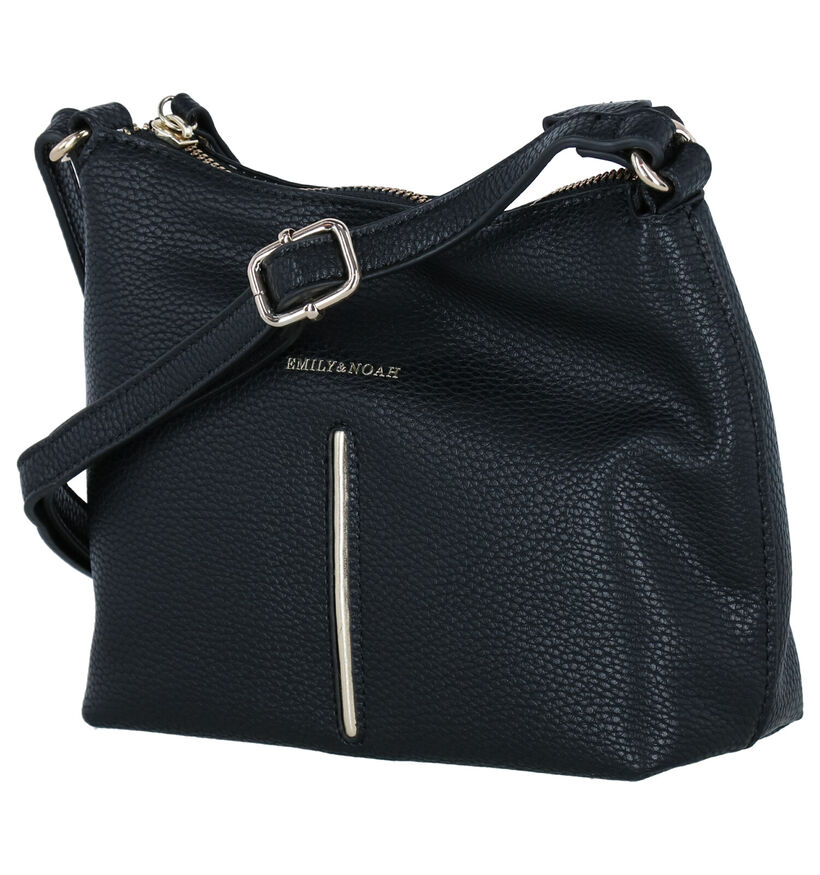 Emily & Noah Zwarte Crossbody Tas in kunstleer (282205)