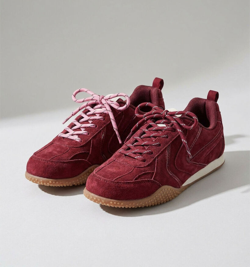 Laurent David Roze/Bordeaux Veters (2 Paar) voor dames, meisjes (385419)