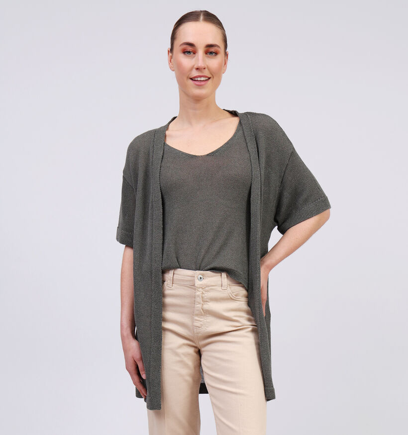 JDY Shine Groene Knit Kimono voor dames (353263)
