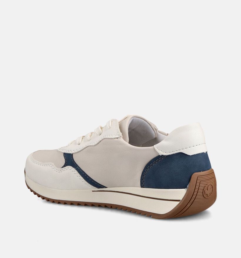 Rieker Ecru Veterschoenen voor dames (370425) - geschikt voor steunzolen