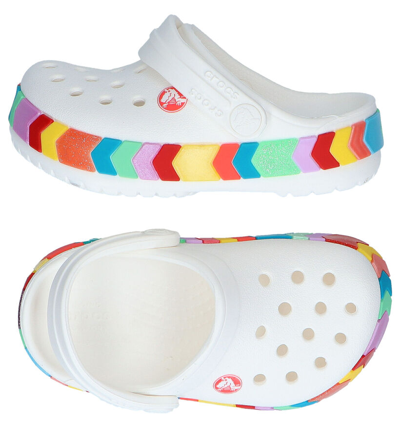 Crocs Chevron Beaded Clog Witte Sandalen voor meisjes (289805)
