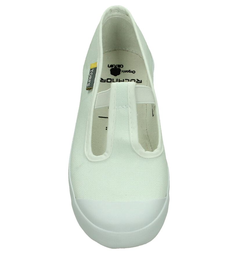 Rucanor Witte Turnpantoffels in stof (73904)