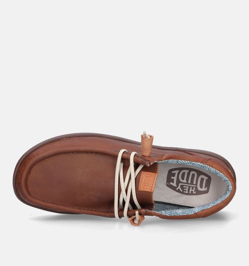 HEYDUDE Wally Grip Cognac Instapper voor heren (330190) - geschikt voor steunzolen