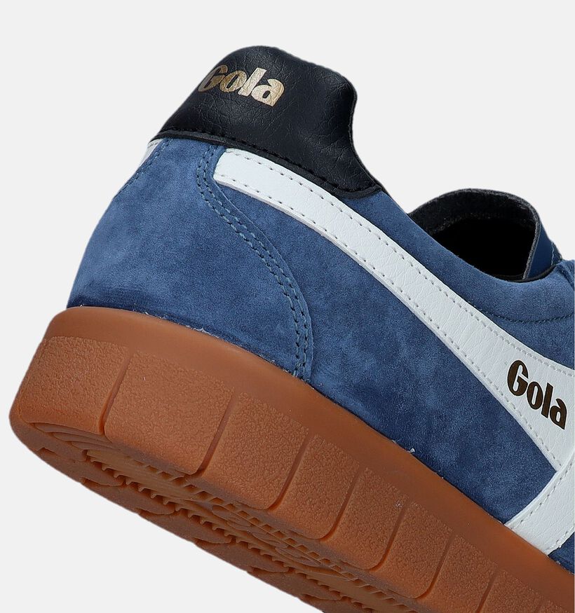 Gola Hurricane Suede Blauwe Sneakers voor heren (336320) - geschikt voor steunzolen