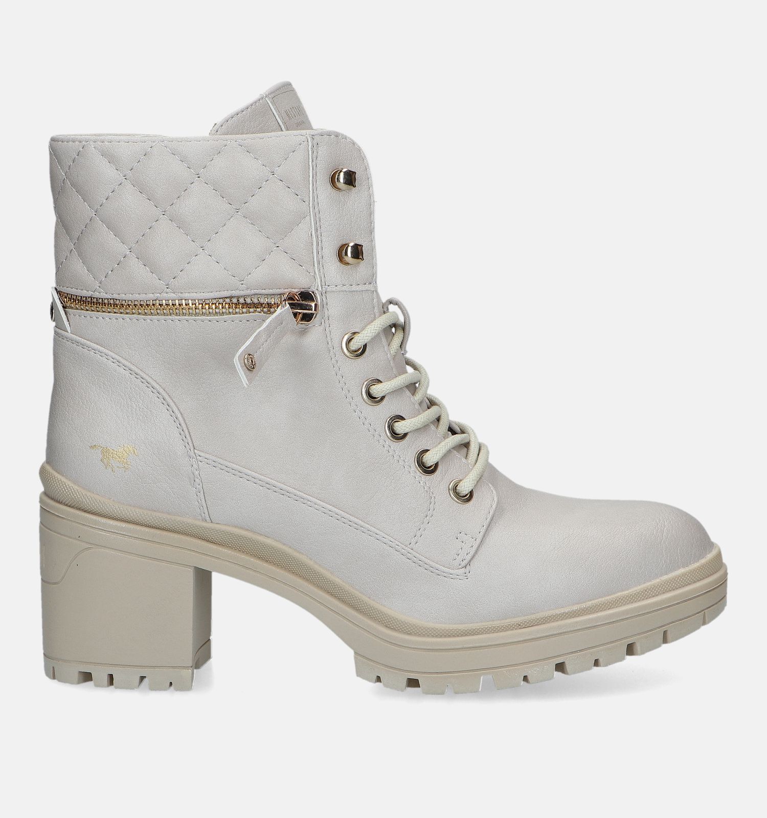 Mustang Ecru Bottines Dames Boots Online op TORFS.BE
