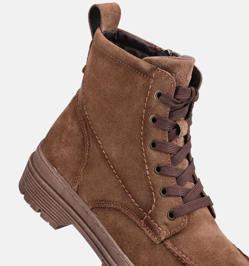 Tamaris Boots &agrave; lacets en Marron pour femmes (378930) - pour semelles orthop&eacute;diques